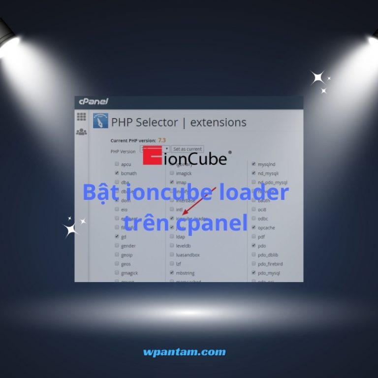 Bật ioncube loader trên cpanel