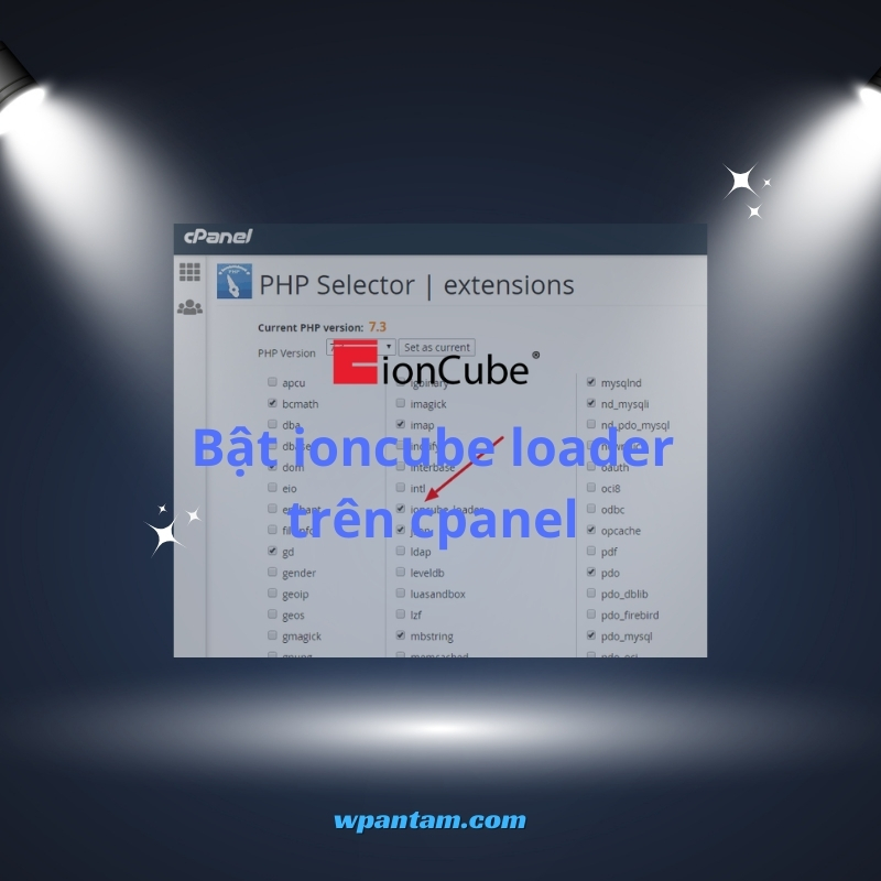 Bật ioncube loader trên cpanel